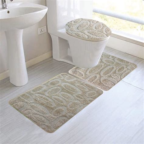 Bathroom rugs set walmart - Give your spa-worthy space a quick refresh with this three-piece rug set. Including a bath mat, toilet cover, and contour rug, this set creates a cohesive look throughout your bathroom. Crafted from 100% polyester, this trio can quickly and easily be cleaned with a machine wash (and air dry). Plus, it lends style as well with a chic shag design ...